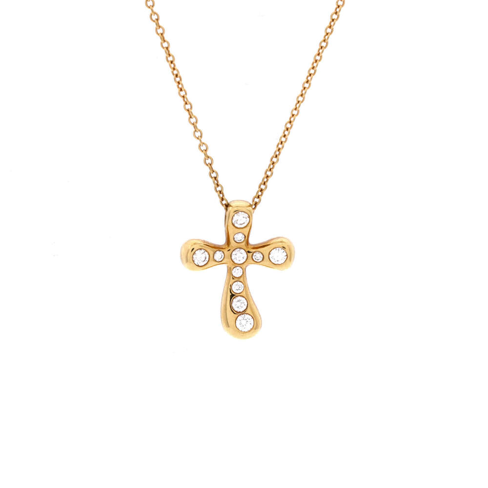 Tiffany & Co. Small Elsa Peretti Cross Pendant Necklace